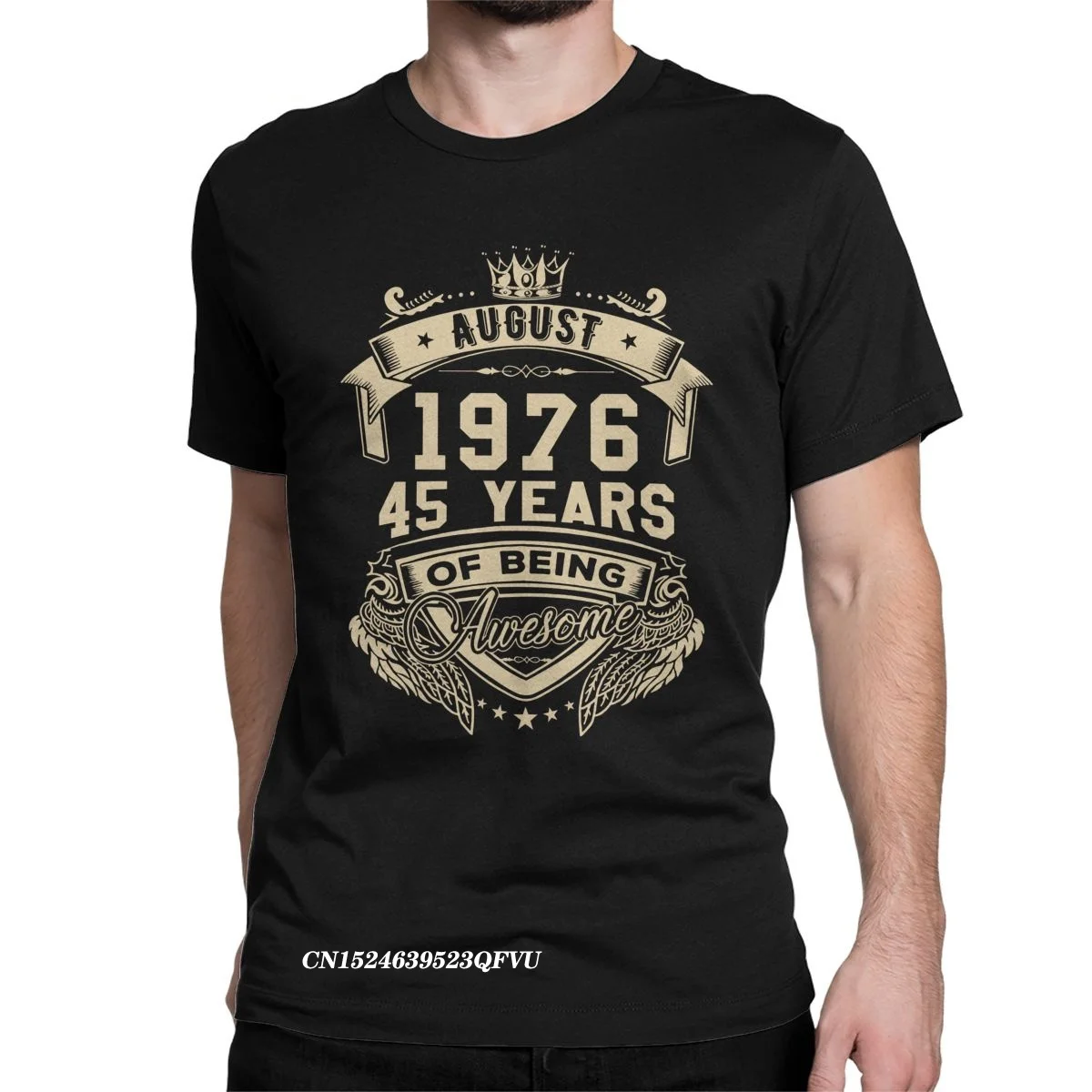 

Born In August 1976 Tops T Shirts 45 Years Of Being Awesome Tee Shirt Men Women 45th Birthday Gift Tee Shirt New Arrival