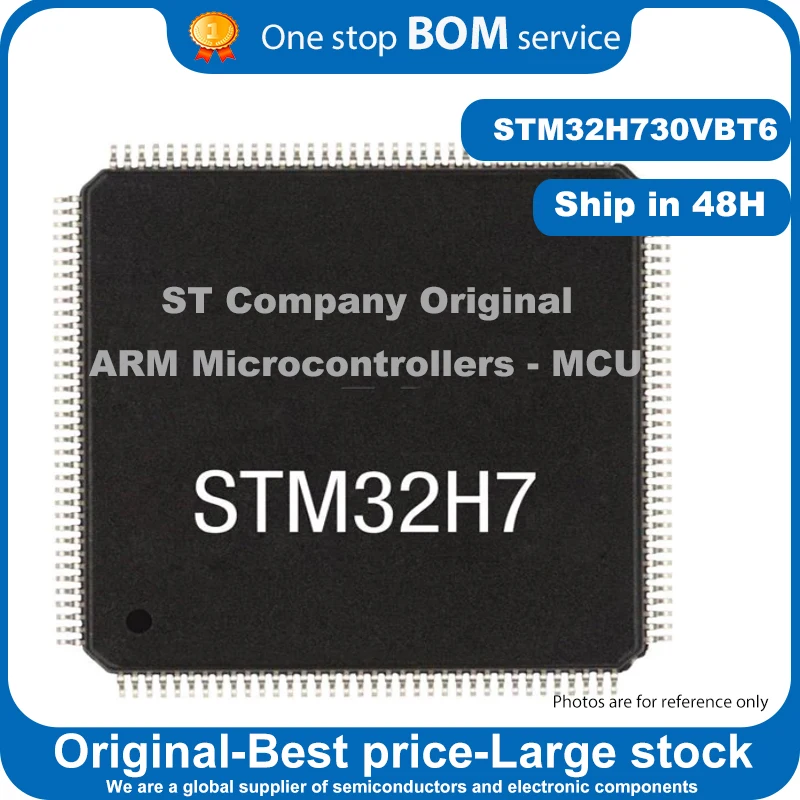 STM32H730VBT6,Original ARM Microcontrollers-MCU High-performance & DSP DP-FPU, Arm Cortex-M7 MCU 128 Kbytes Flash, 564 Kbytes RA