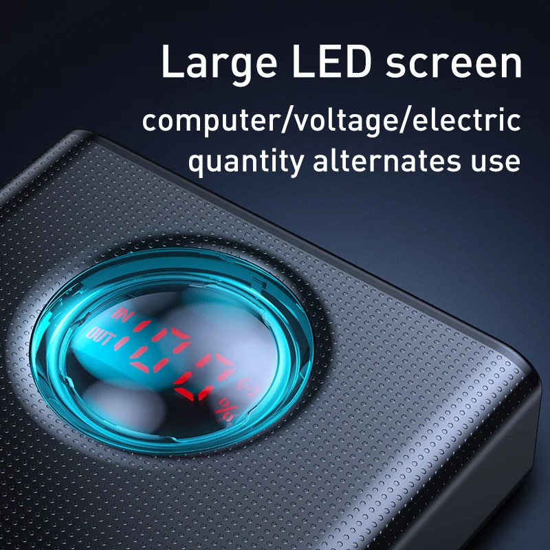 

New 65W Power Bank 30000mAh 20000mAh Quick Charge PD 3.0 SCP AFC Powerbank For Laptop External Battery For 12