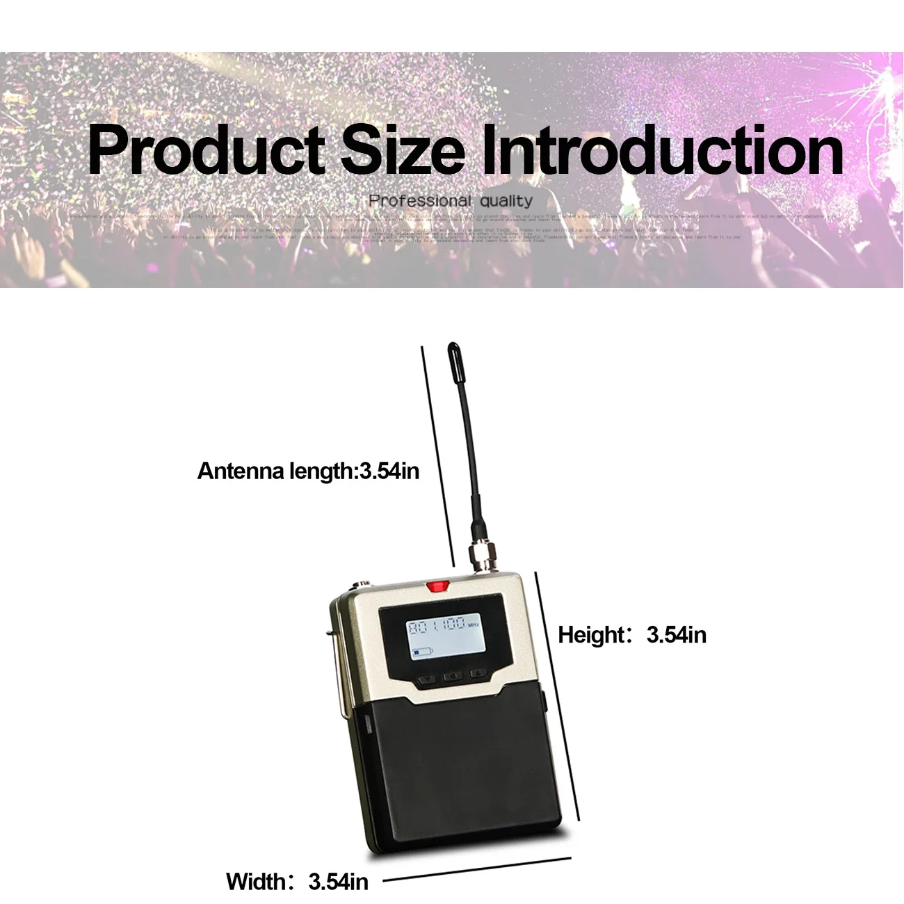 Biner J2 2-канальный передатчик персональная беспроводная система внутриушного