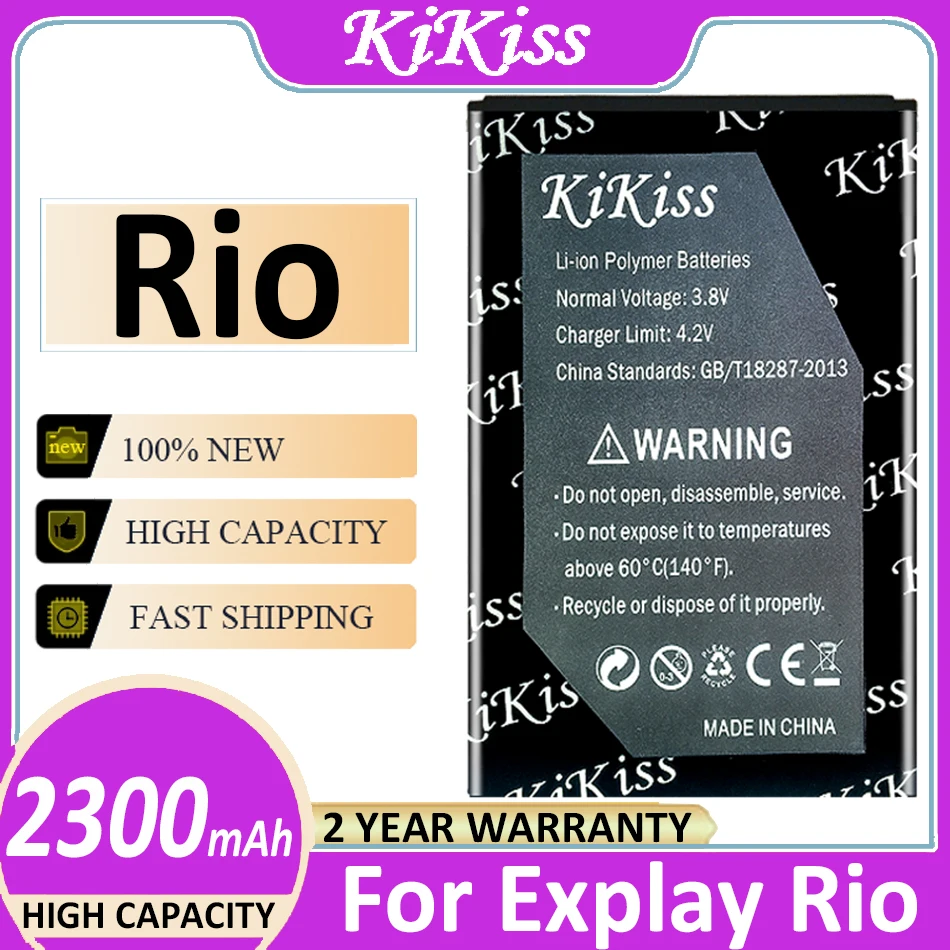

2300mAh Replacement Battery For Explay Rio Batteries + Tracking Number