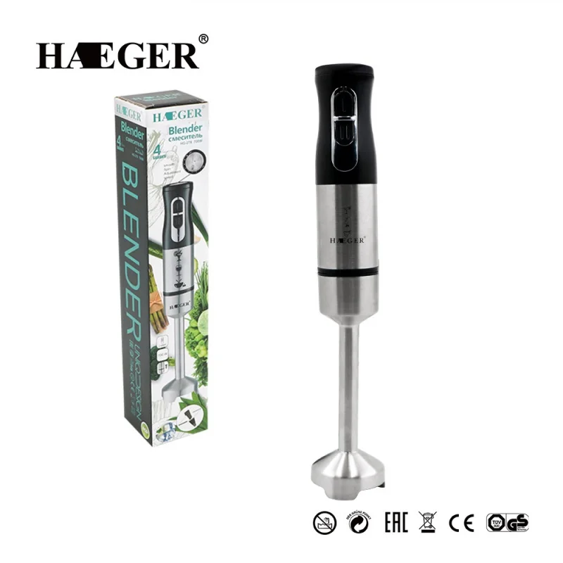 

Household Handheld Blender Electric Stainless Steel Hand Blender Baby Food Supplement Mixer