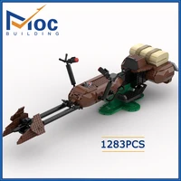 moc scout trooper speederbike mega figure model collection series building blocks space war creator expert toys