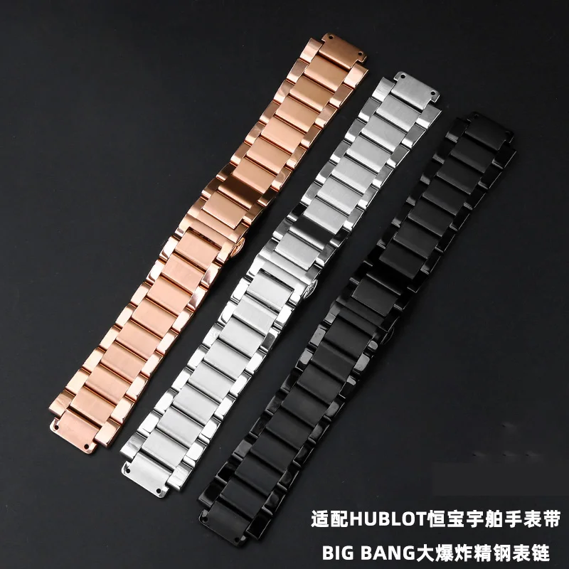 Для Hublot Big Bang series classic fusion 21x13 мм 23x17 27x19 выпуклый шарнир серебристый черный розовое