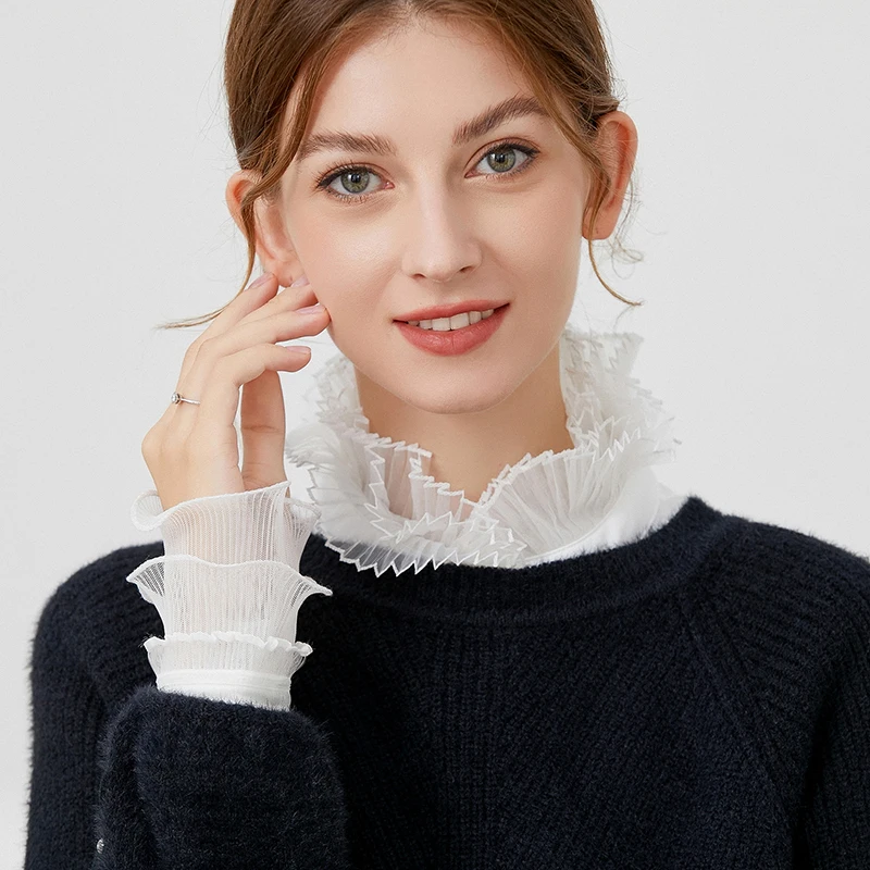 

Женская винтажная накладная шаль в стиле "Лолита", декоративное ожерелье с оборками и бантом на шнуровке, короткое пончо