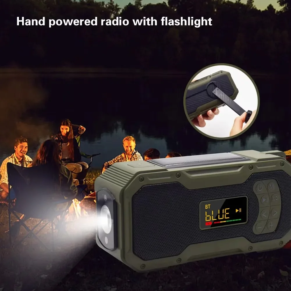 Солнечная батарея для кемпинга AM/FM-радио портативный аккумулятор емкостью 5000 мАч