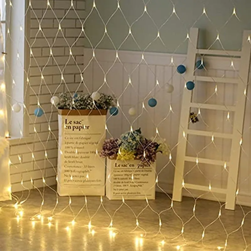 

EU Plug 3m/1m LED Net Party Waterproof String Lights Outdoor Street Light Holiday Lighting Garland Decor For Garden Christmas