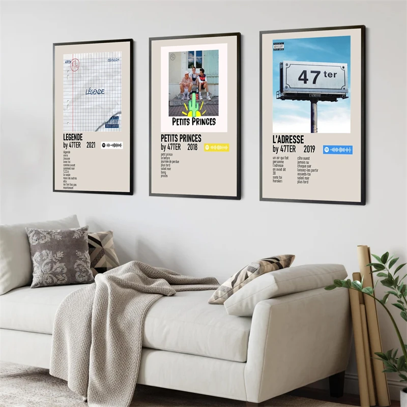 47Ter Sneazzy Vald Caballero Хип-Хоп Рок Плакат Печать На Холсте Современный Стиль Настенное