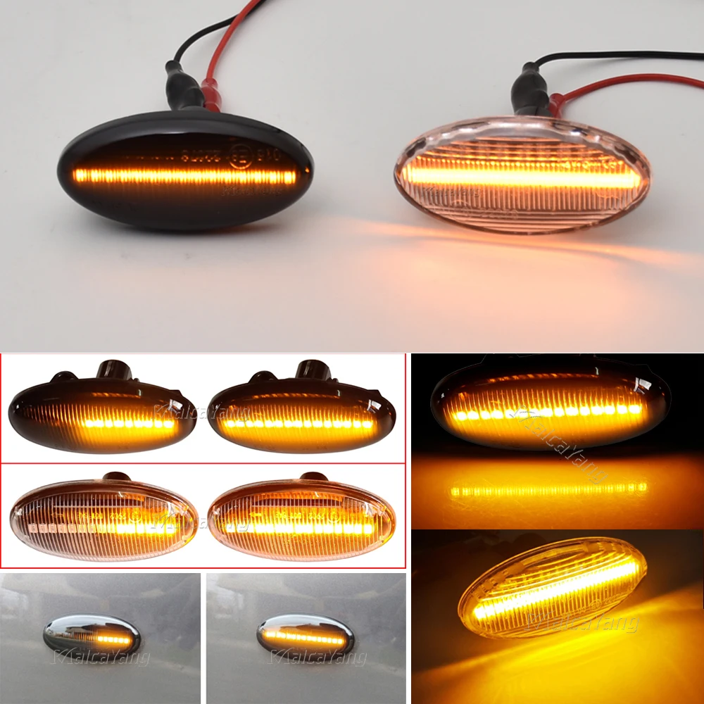 

1Pair LED Dynamic Turn Signal Side Marker Light Sequential Blinker Lamp For Mazda 2 For Mazda 3 5 6 BT-50 MPV