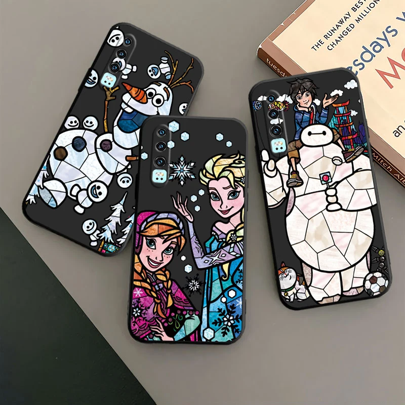 

Disney Frozen Anna Elsa Phone Case For Huawei P50 P40 P30 P20 Lite 5G Nova Plus 9 SE Pro 5T Y9S Y9 Prime Y6 Balck TPU