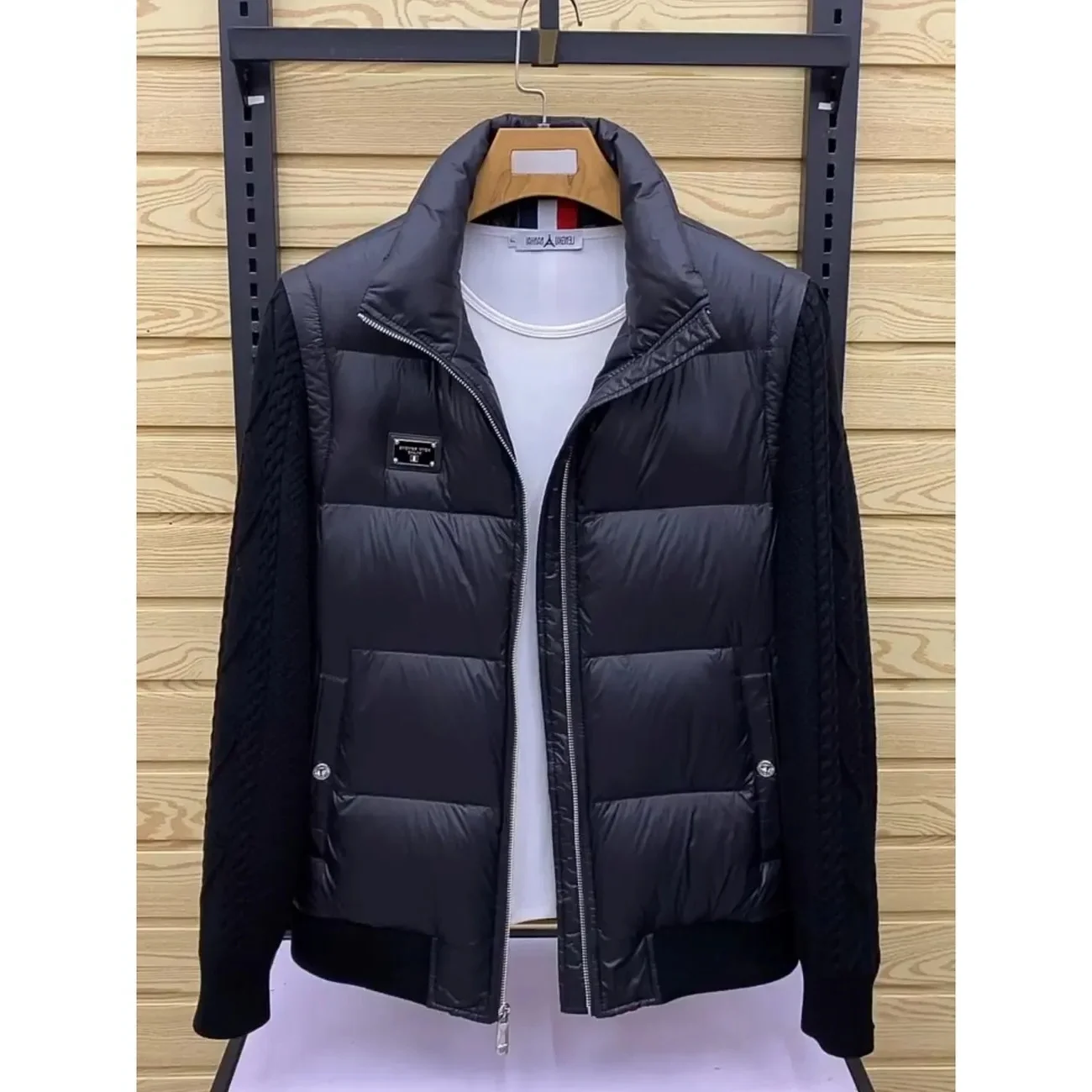 2024 зимняя мужская куртка-бомбер Повседневная хлопковая Толстая теплая парка