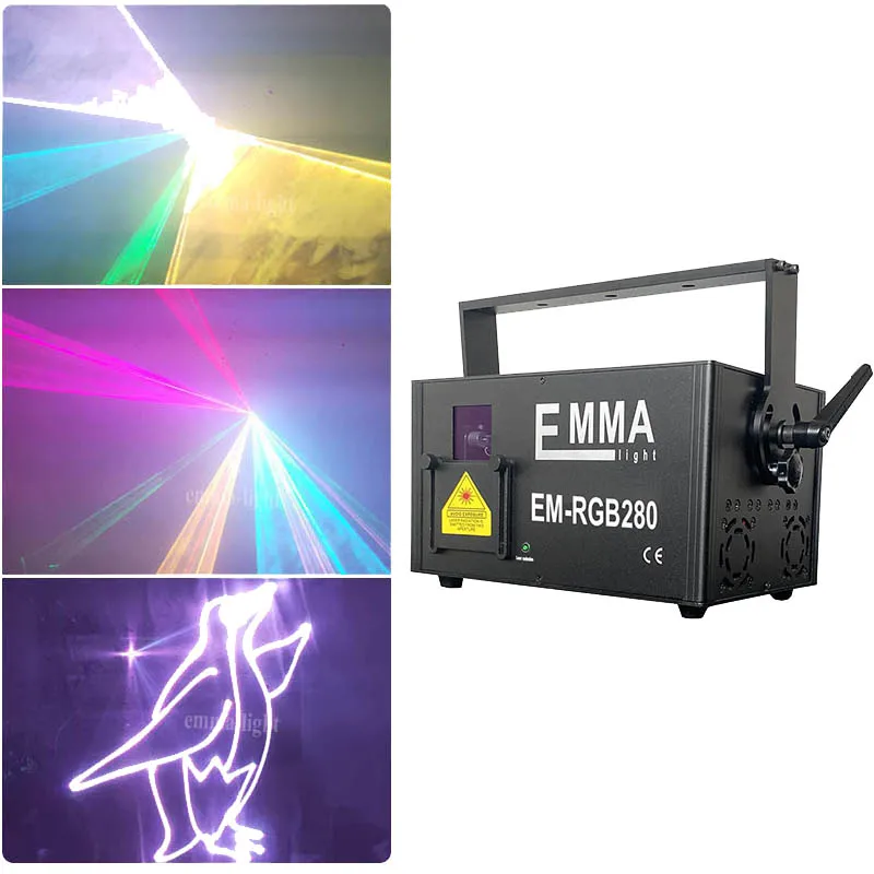 Лазерный луч диско проектор 6 ватт RGB лазерный анимации светильник для Хэллоуина