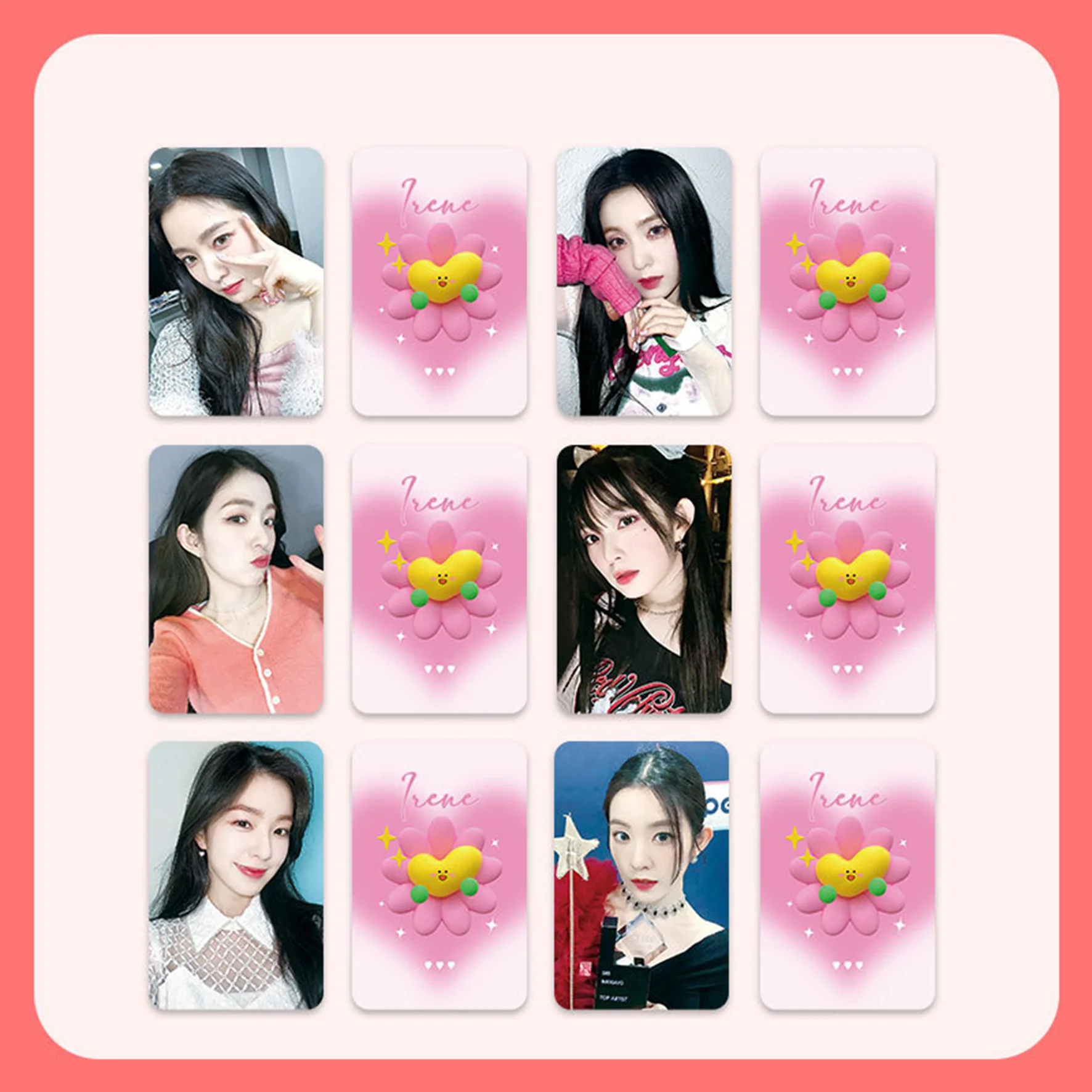 

KPOP Idol R VELVET Photocards Double-Sided LOMO Cards Colorful Back Selfie Card Irene WonYoung Wendy JOY YERI Seulgi Fans Gifts