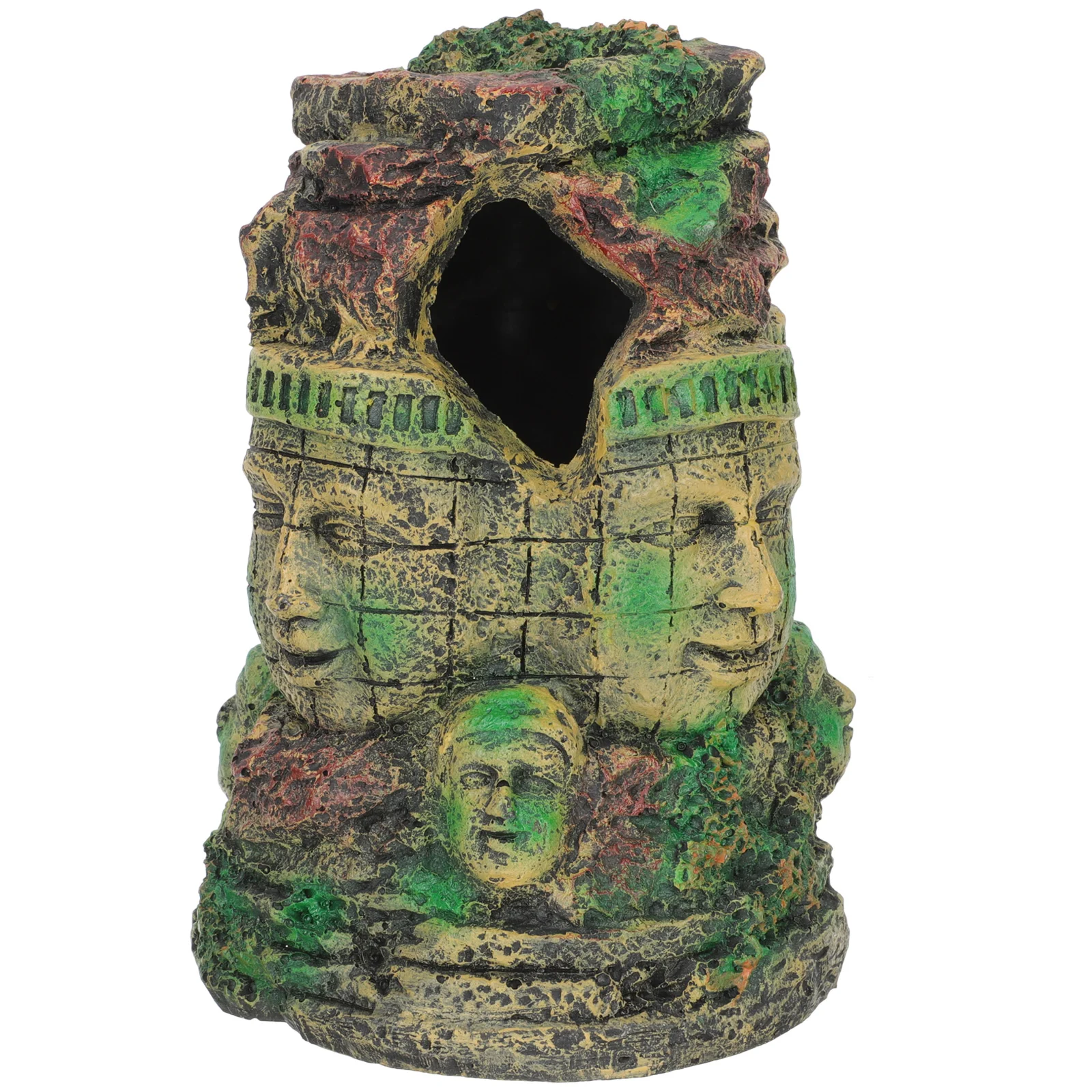 

Reptile Terrarium Decor Cave Hideout Accessory Crate Covers Inch Decorative Household Realisticresin Vivid