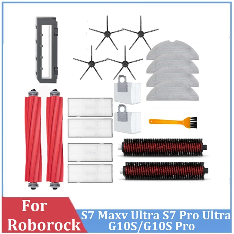 

Robot Vacuum Main Side Brush Mop Filter Dust Bag Accessories Kit For Roborock S7 Maxv Ultra S7 Pro Ultra G10S/G10S Pro