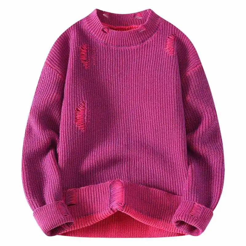 Woodpecker Half-high Collar Sweater Men's Autumn and Winter Casual Inner wear Warm Knitted Bottoming Shirt Pullover O...