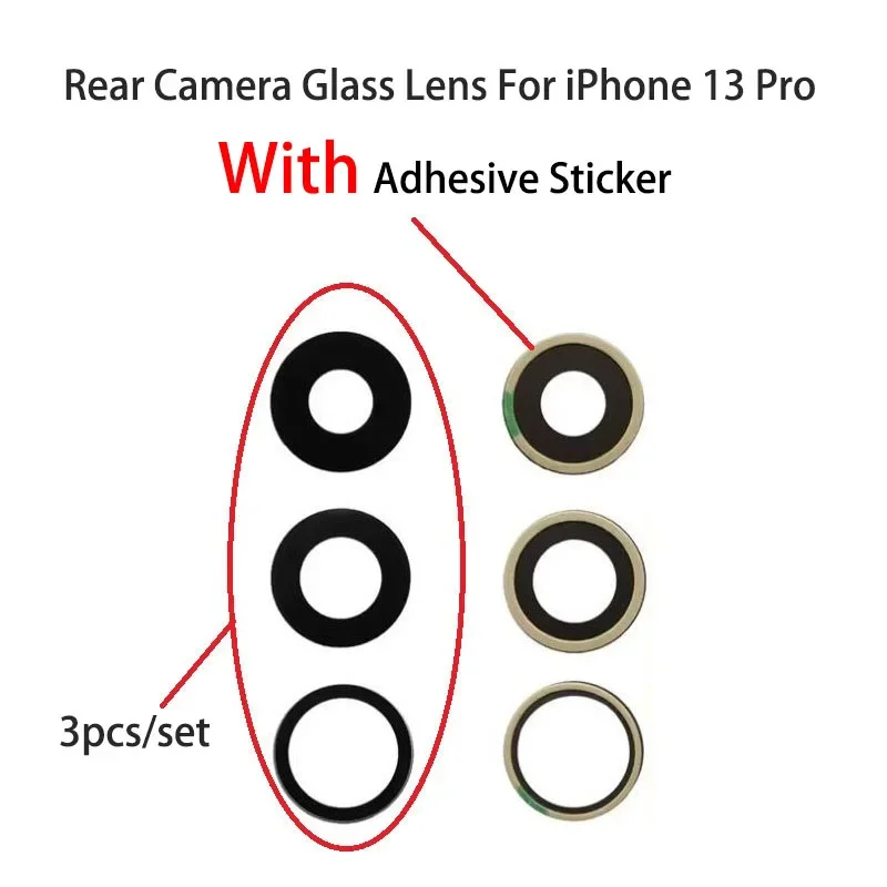 50 комплектов для iPhone 13/13 mini/13 pro/13 Pro Max задняя камера стеклянный объектив с