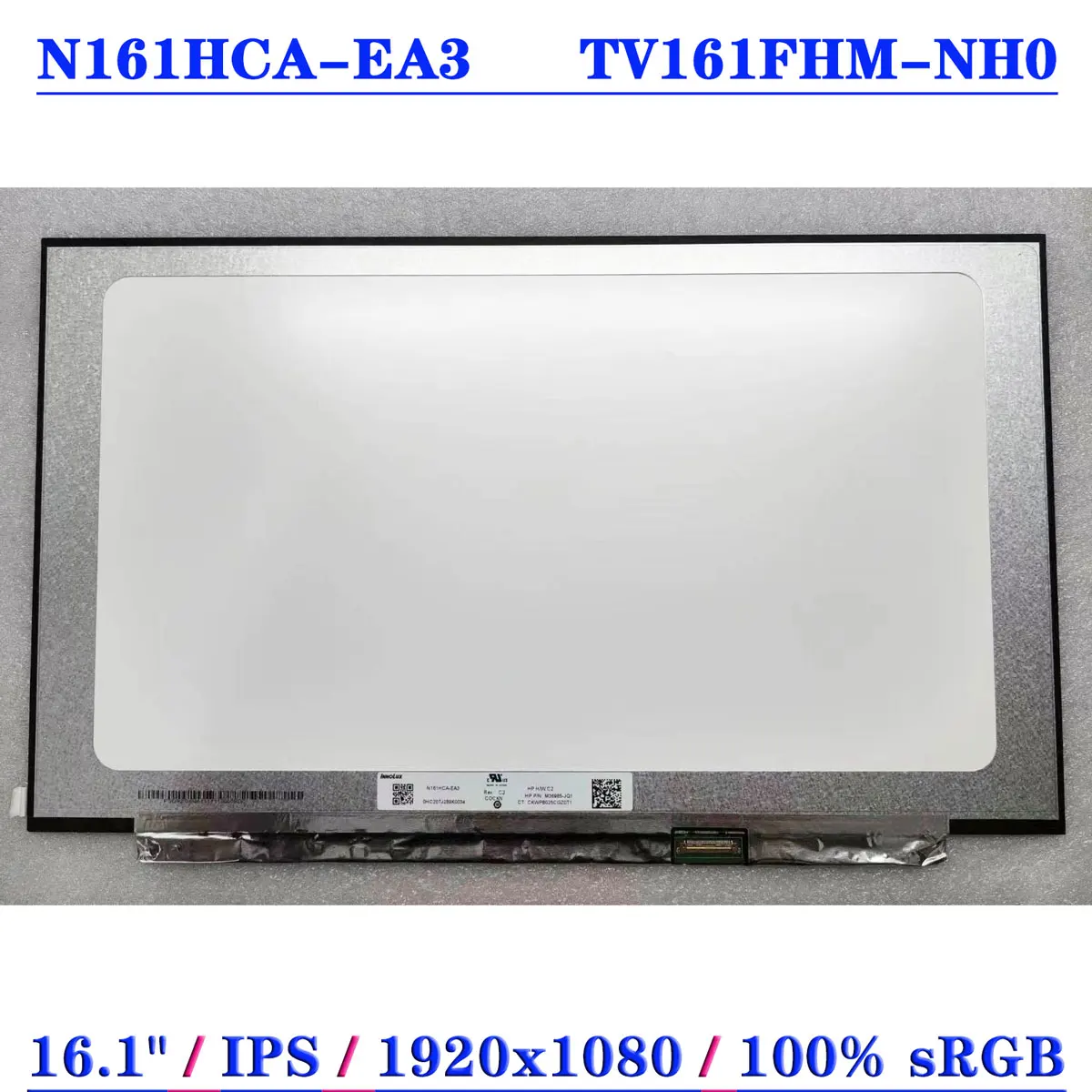 

ЖК-экран для ноутбука 16,1 дюйма N161HCA-EA3 TV161FHM-NH0 IPS 100% sRGB 1920x1080 EDP 30Pins, панель дисплея