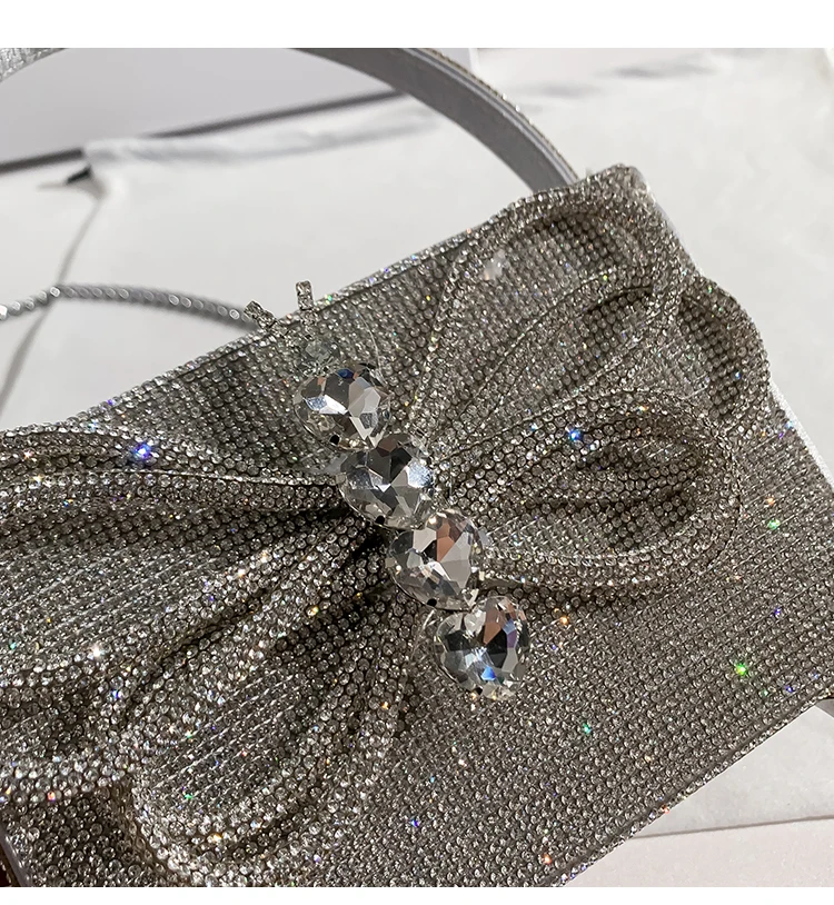 Women's Handbag Luxury Designer Crystal Shiny Rhinestone Diamond Evening Bag Dinner Party Clutch Purse Shoulder Crossbody Bag