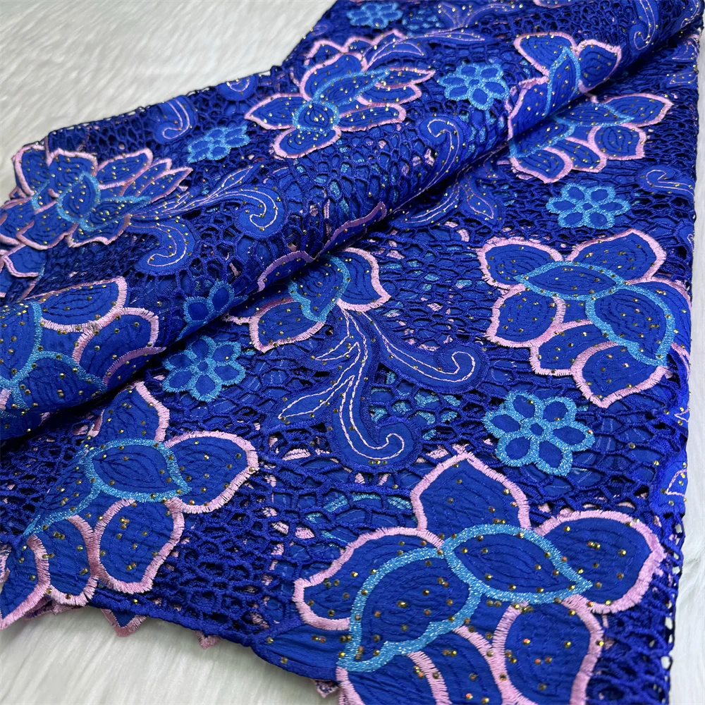 Африканский гипюровый шнур кружевная ткань высокое качество 2024 нигерийская