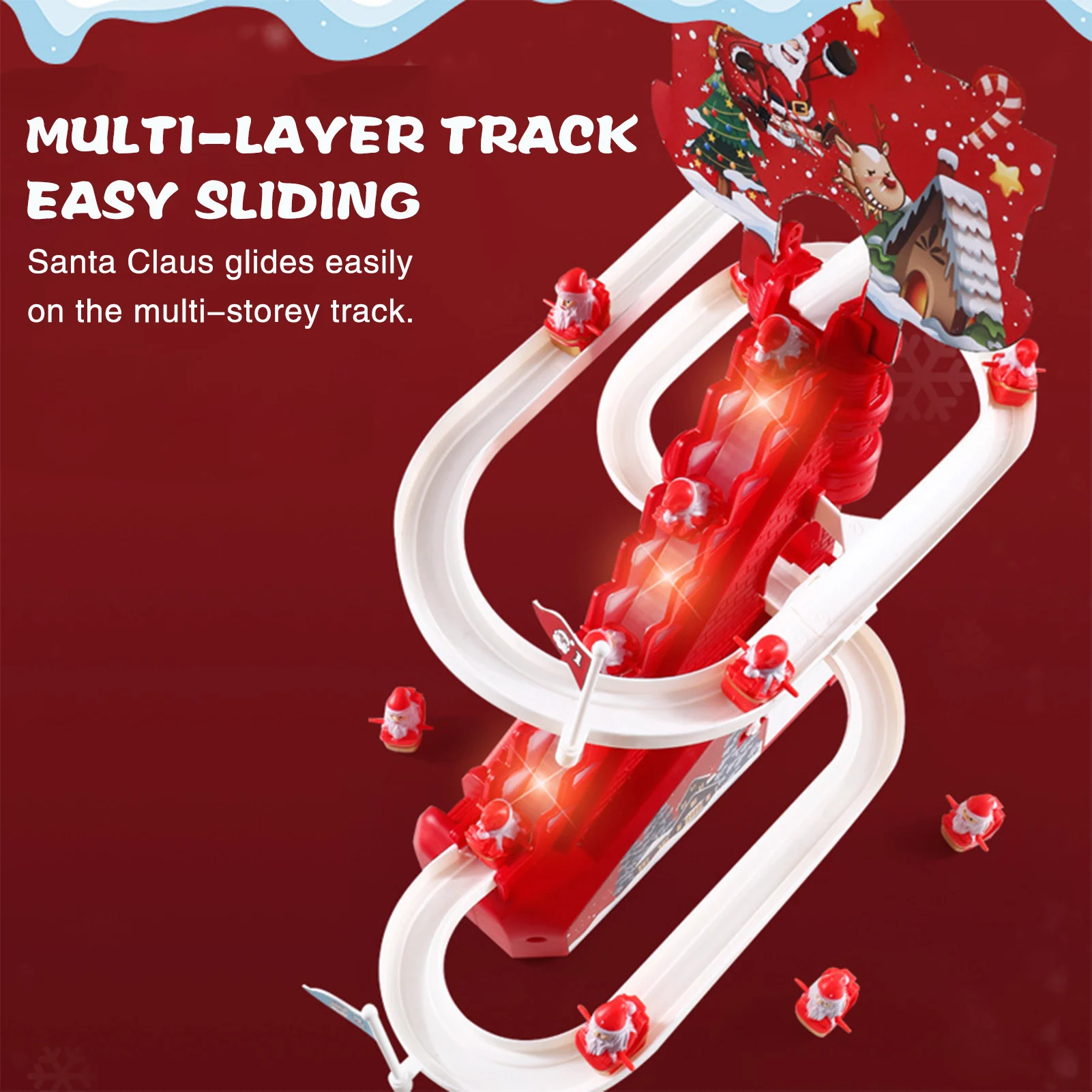 Забавный набор игрушек Santa Slide забавный игровой трек развивающие игрушки с