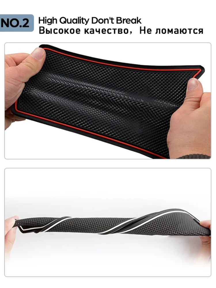 Противоскользящий Резиновый Дверной Коврик Rhd С Пазами Для Toyota Prius 30 Xw30 Zvw30 2010-2015