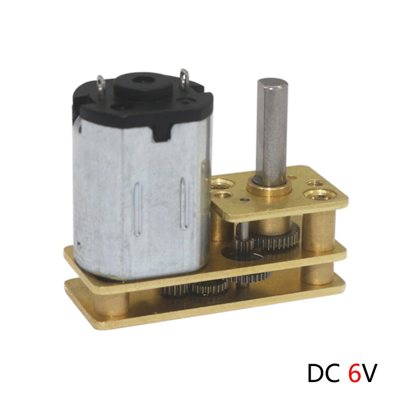 Металлический редуктор постоянного тока, 6 в, 30/40/50-2000 об/мин