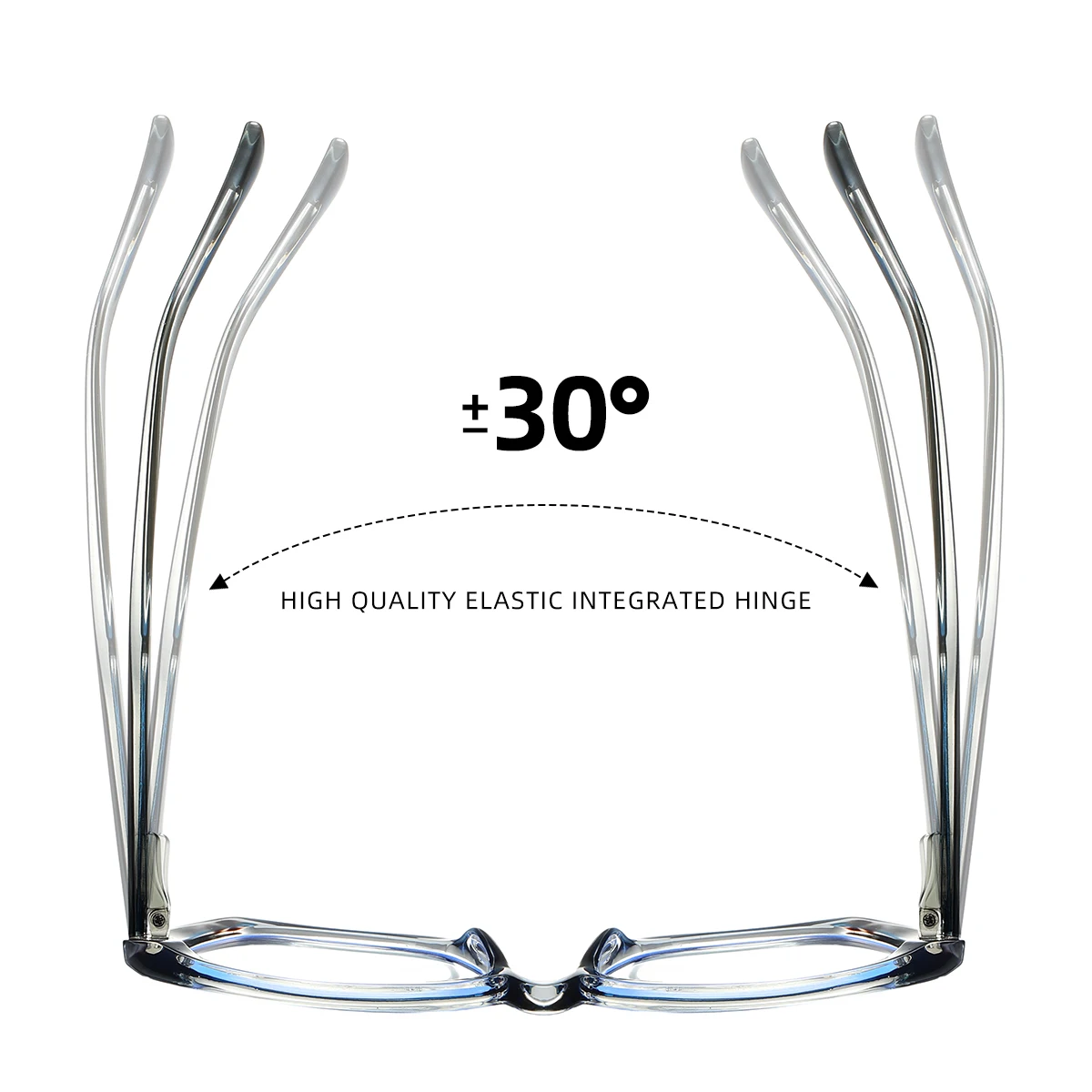 Фото CLLOIO Simple Blue Light Filter Progressive Prescription Glasses Women Butterfly Optical Myopia Eyeware Photochromic Eyeglasses №4