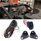 Кнут флаг светильник задний верхний B-столб монтажный переключатель жгут проводов для 2017-2022 Can-Am Maverick X3  X3 Max UTV аксессуары