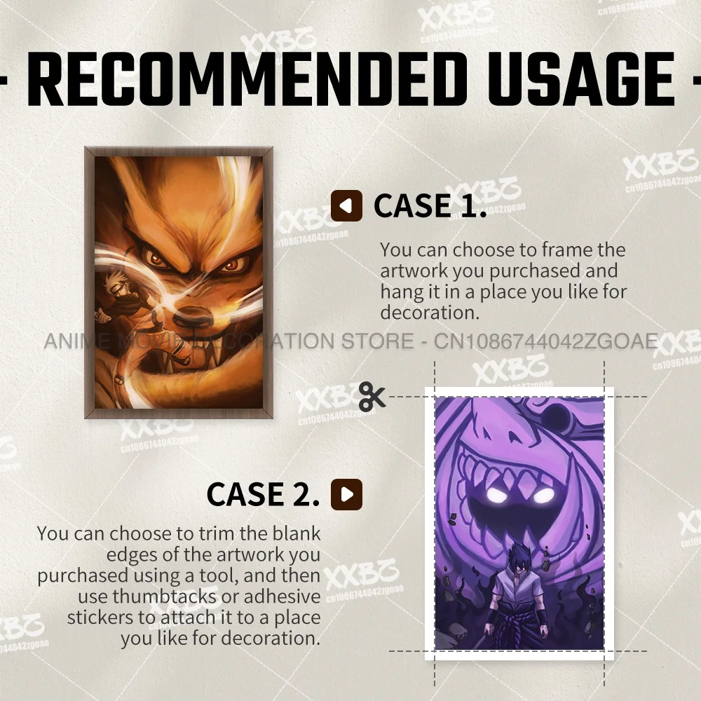 Картина удзумаки Наруто домашний декор Учиха Итачи Аниме Холст постер Мадара