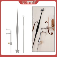 lommi violin luthier tools kit set sound post gauge measurer retriever clip setter silver metal violin making repair kit