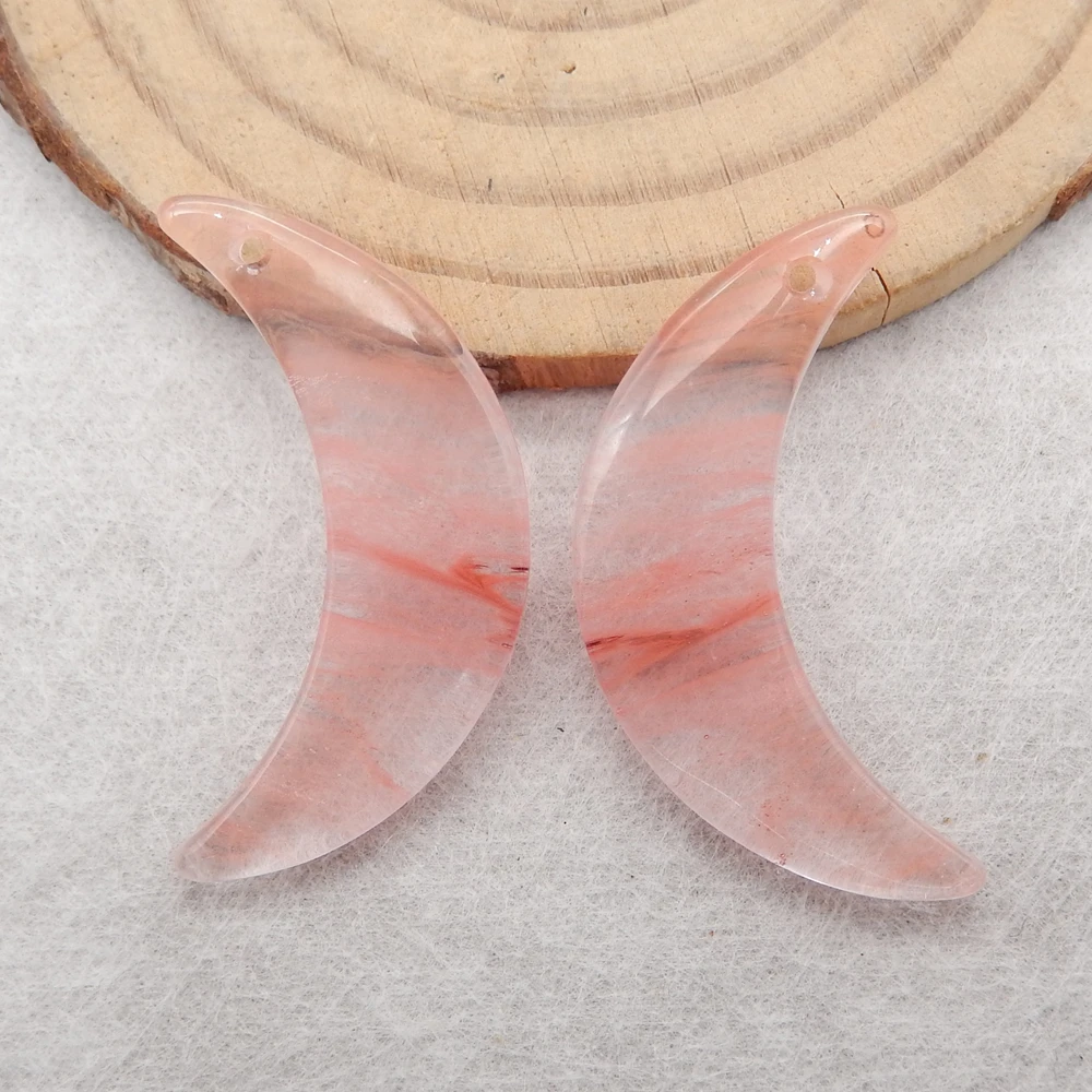 Женские серьги с искусственным драгоценным камнем Volcano Cherry Quncortz