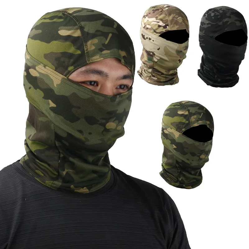 Тактическая Маска на все лицо военная армейская камуфляжная Балаклава шарф
