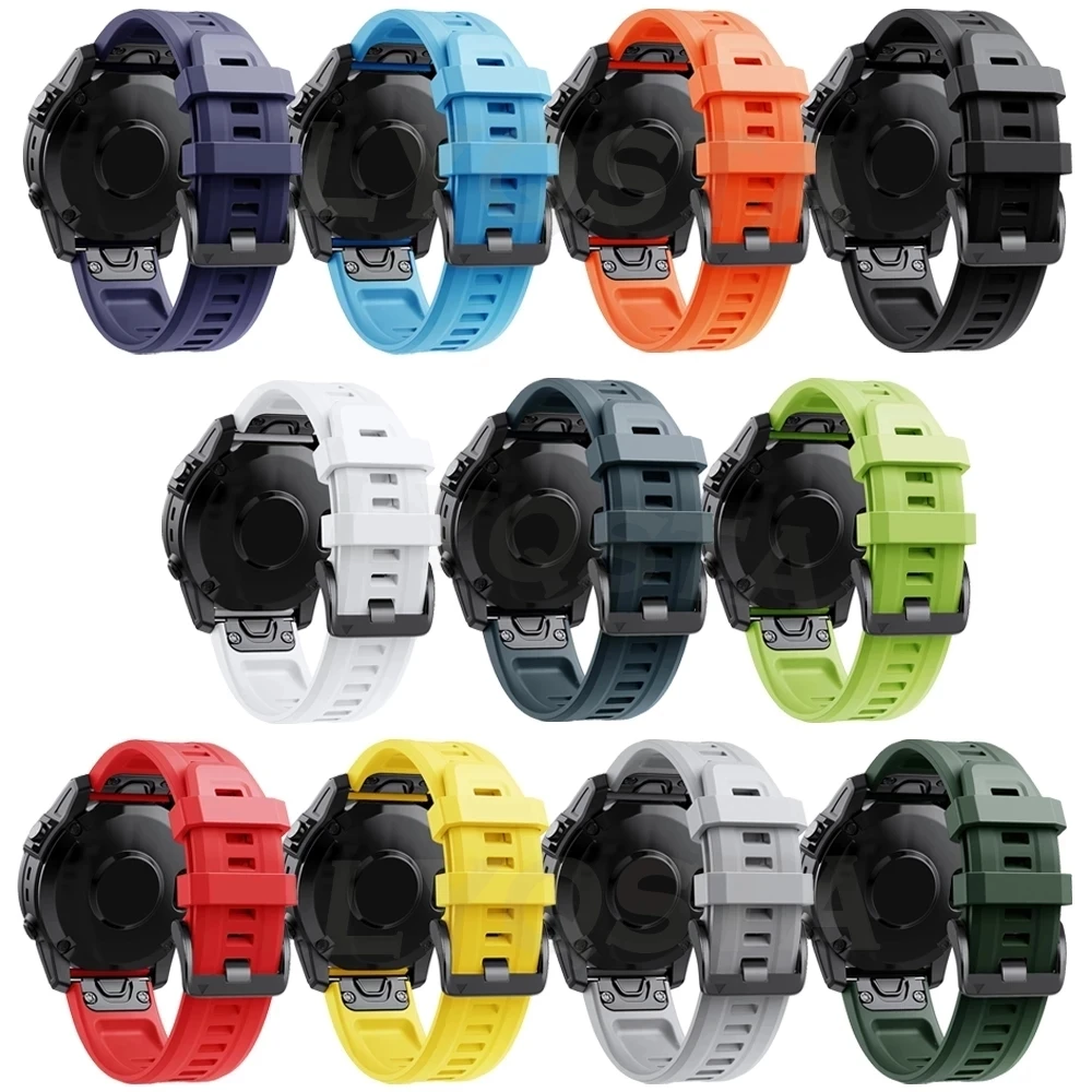 Ремешок силиконовый для наручных часов Garmin Fenix 7 7X Epix/Coros VERTIX/VERTIX 2 22 мм |