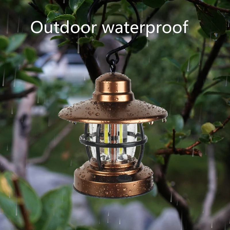 Уличная Водонепроницаемая портативная лампа для кемпинга светодиодный