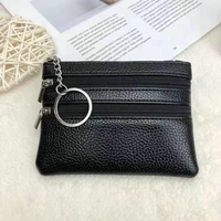 black men coin purse men women small bag wallet change purses zipper money bags children mini wallets leather key holder cases
