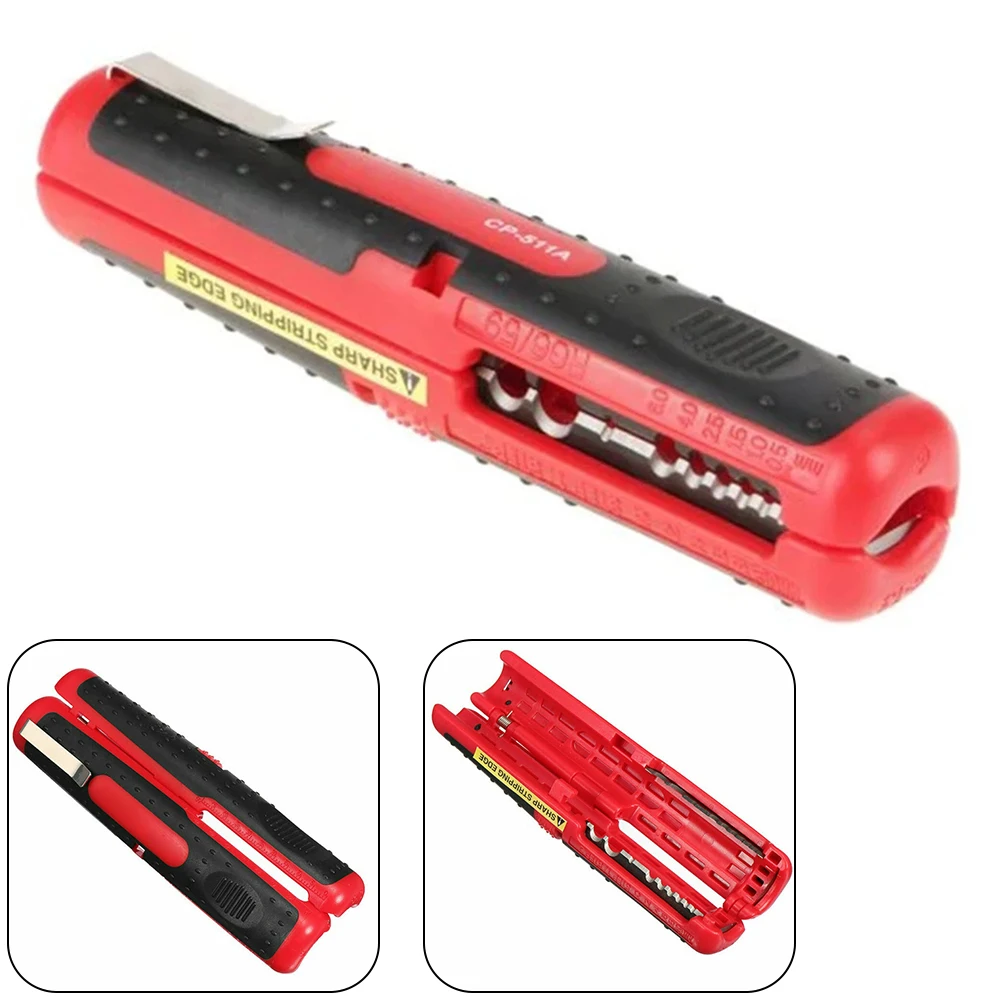 

Cable Stripping Tool Portable Multifunction Cable Wire Stripper Cutters 125MM Fiber Buffer Cable Crimpers Wire Stripper