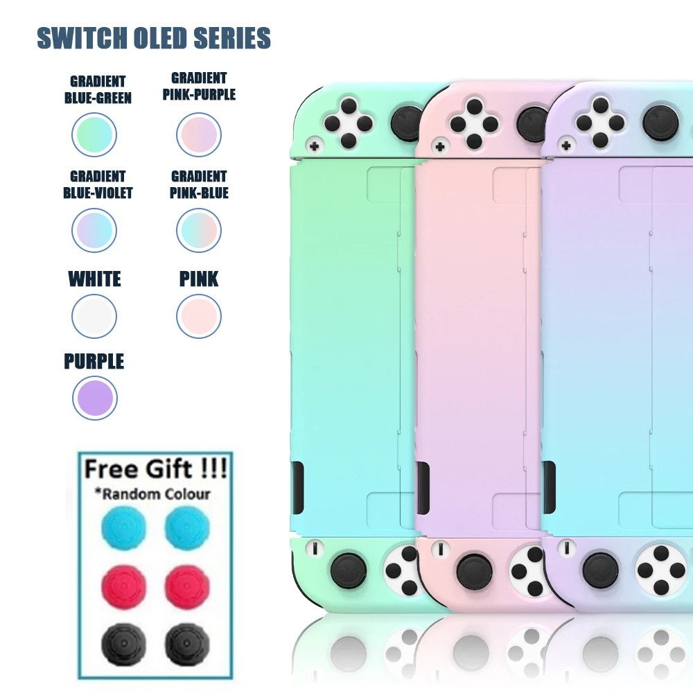 

Nintend Switch Oled PC Cover Case Ns Joycon Housing Skin Shell With Thumbstick Grips for Nintendo Switch Oled Game Accessories