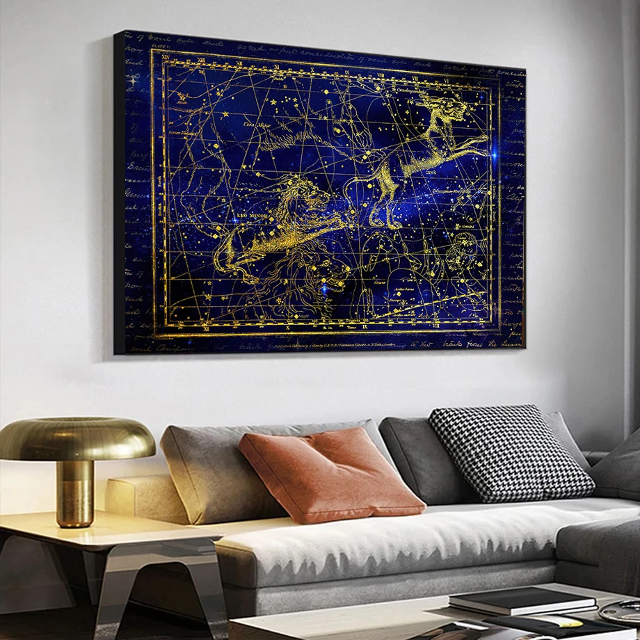 

Greek Mythology Lion Sheep Lines Constellation Nordic Wall Art Posters And Prints Canvas Painting Pictures For Living Room Decor