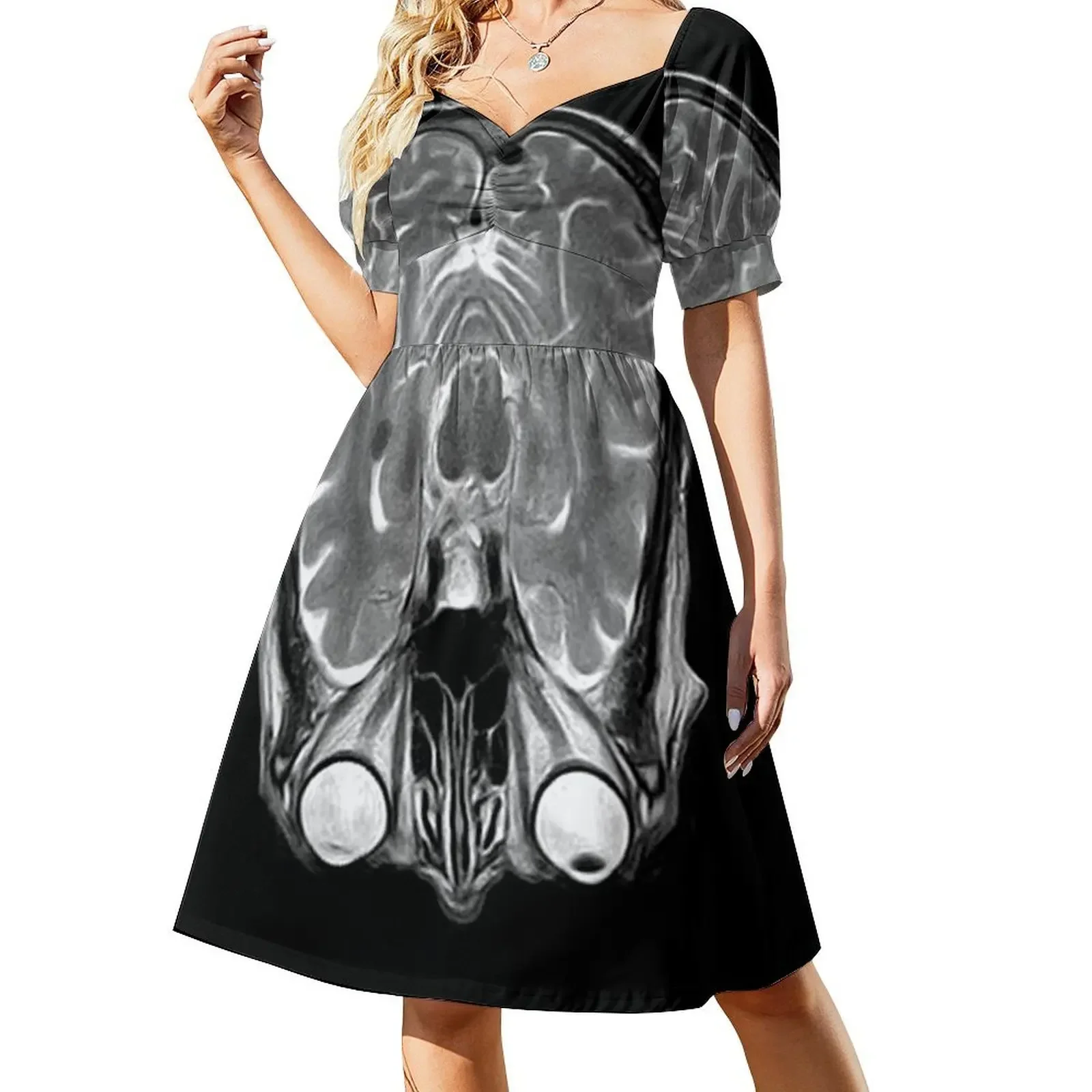 Платье MRI of the Brain с короткими рукавами летние платья юбкой для женщин роскошные