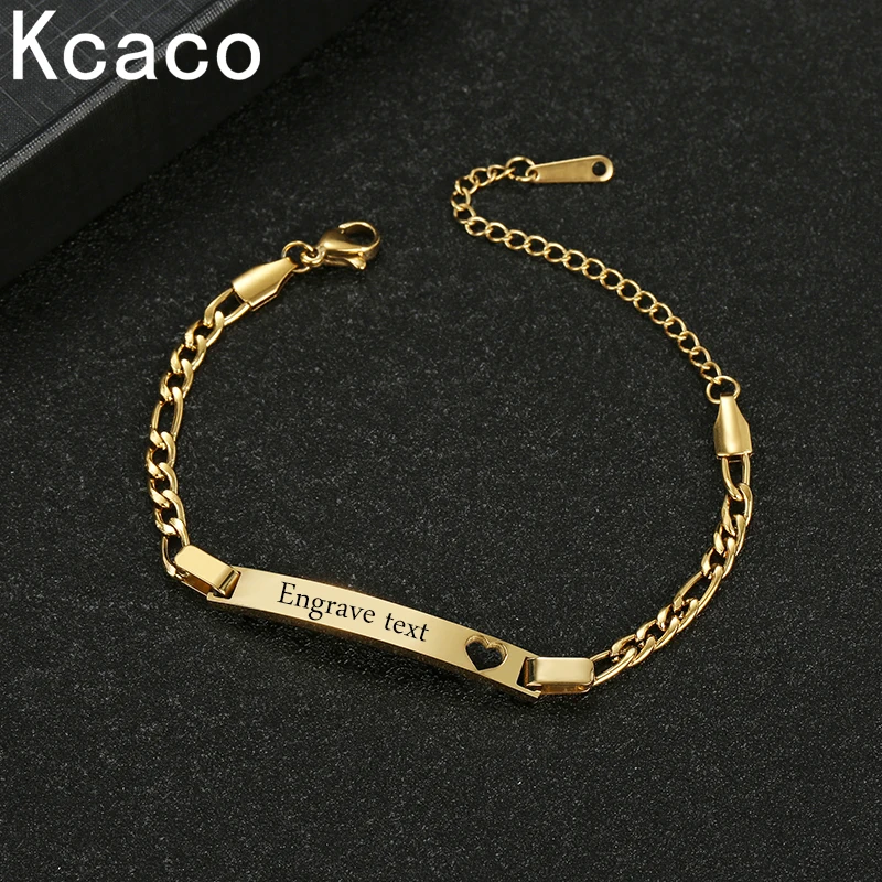 Браслет из нержавеющей стали с гравировкой имени и даты браслет кубинской цепью 3