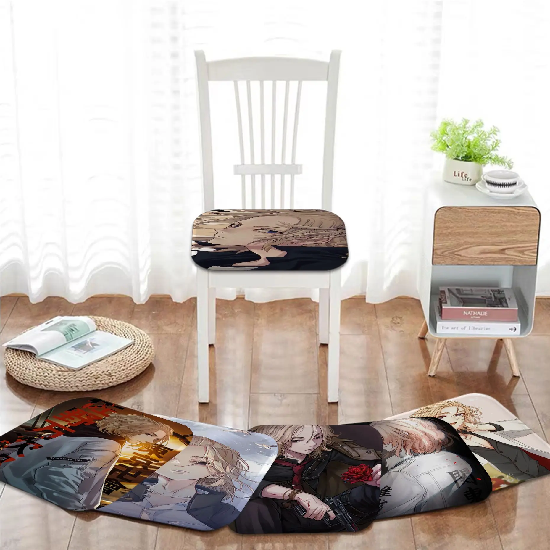 

Tokyo Revengers Manjiro Sano European Plush Cushion Home Back Cushion Soft Comfortable 50x50cm Seat Mat