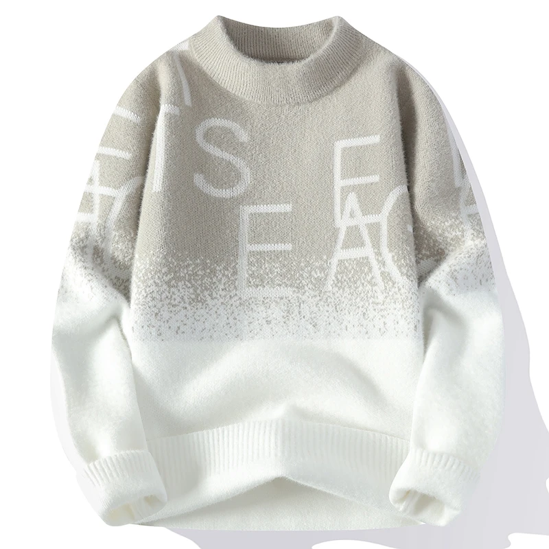 Новинка Осень-зима 2024 модный трендовый плотный теплый Эластичный свитер с