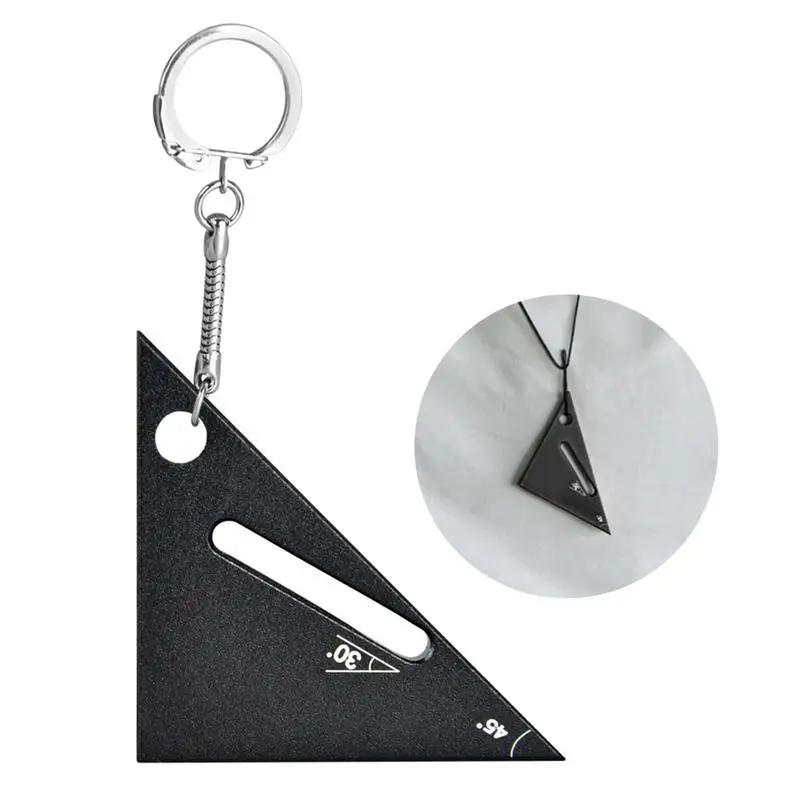 Треугольная линейка из алюминиевого сплава маленький инструмент для измерения