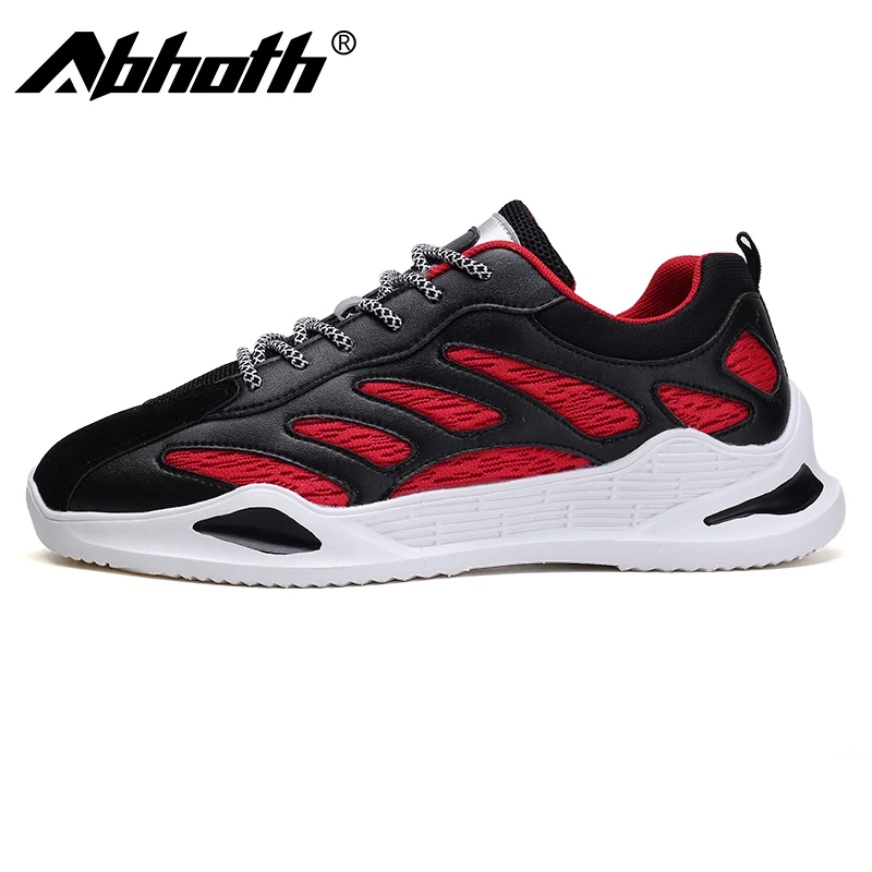 

Abhoth Men's Fashion Breathable Casual Shoes Comfortable Soft Mesh Lined Sneakers Anti-slip Wear-resistant Male Sports Shoes