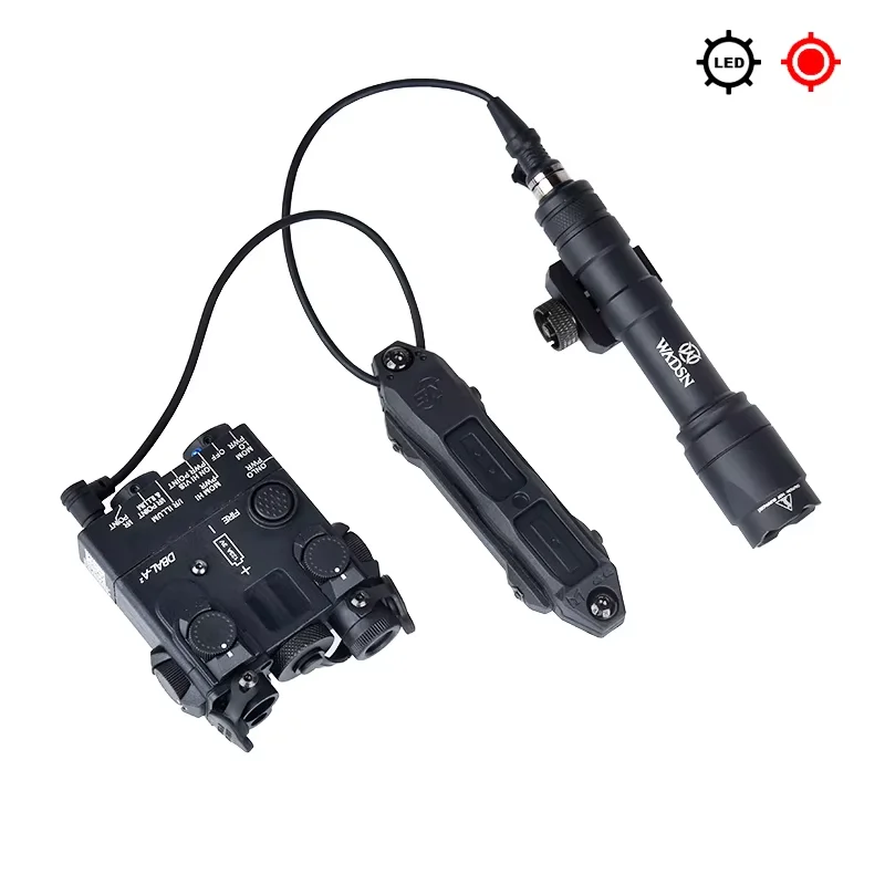 Tacitcal DBAL A2 Red Green Dot Laser Surefire M300 M600 Фонарик с двойным переключателем Набор Охота