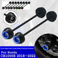 for honda cb1000r cb 1000r cb1000r 2018 2022 2021 motorcycle cnc aluminum front wheel fork axle sliders cap crash protector kit
