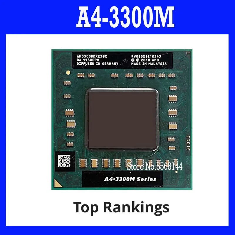 

40%off A4-Series A4-3300M A4 3300M AM3300 1.9 GHz Dual-Core Dual-Thread CPU Processor AM3300DDX23GX Socket FS1 PGA