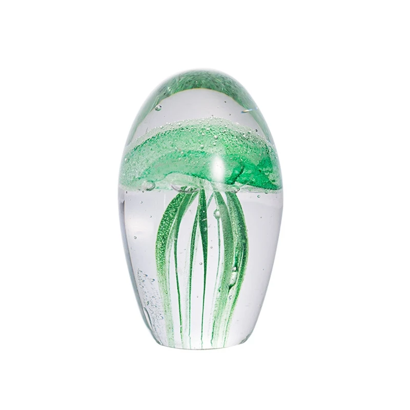 3D хрустальный орнамент в виде медузы морское животное пресс-папье поделки