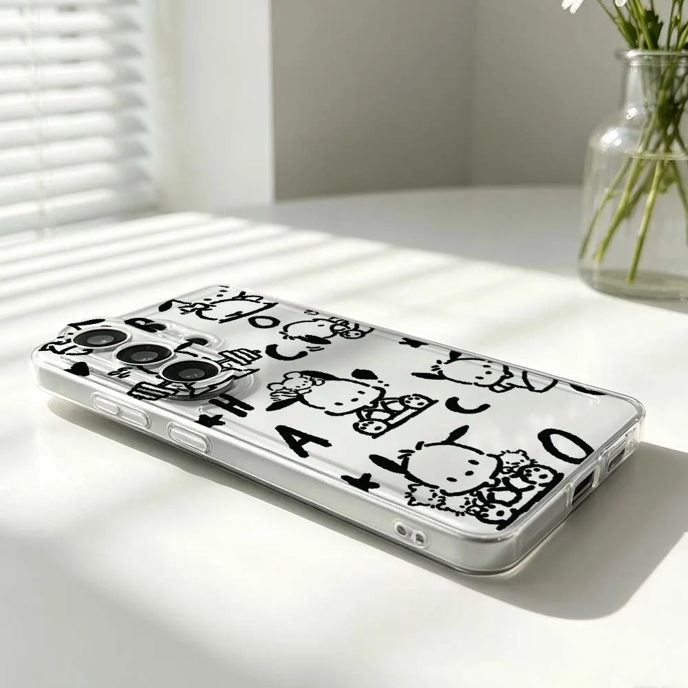 Прозрачный чехол Pochacco Cute Art для Samsung Galaxy S26 S25 S24 S23 S22 S21 S20 Ultra Plus Edge FE (art.: 3920db5e30dcf) - 3920db5e30dcf